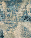 Affinity Wool & Silk Treasure, Grey-Blue 8x10